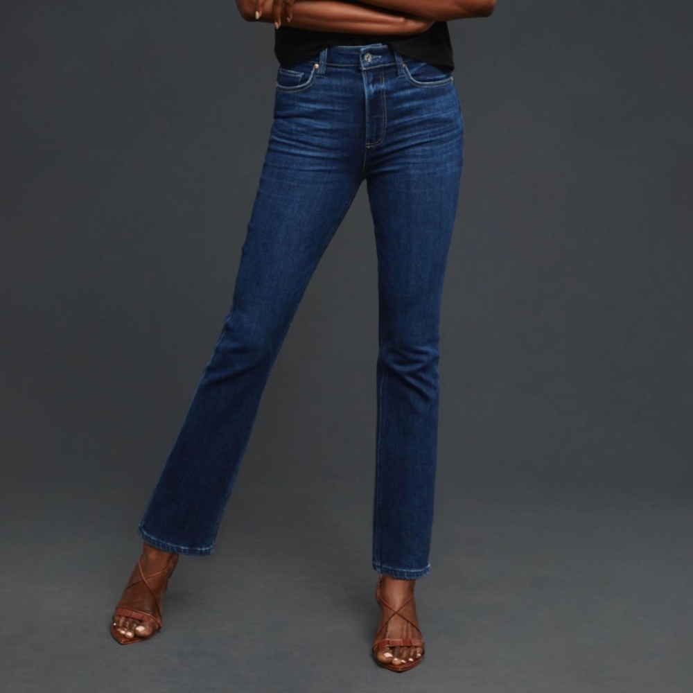Anthropologie PAIGE Cindy Mid-Rise Straight Jeans